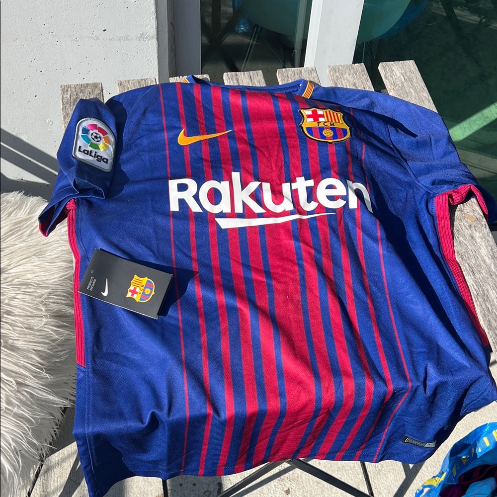 Nike Barcelona Blue and Red Striped Jersey